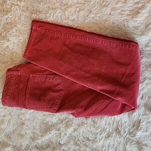 Talbots Corduroy Straight Leg Women's Dark Pink  Pant